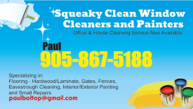 Squeaky Clean Window Cleaners and Painters